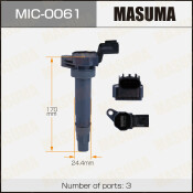 Катушка зажигания Masuma, для Chevrolet Spark, Daewoo Matiz, арт. MIC-0061