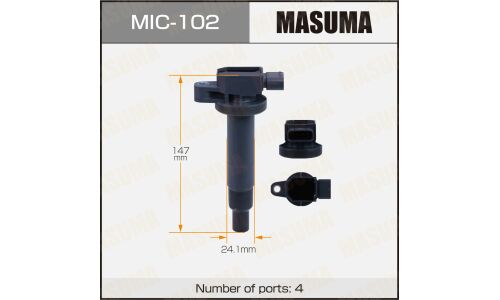 Катушка зажигания Masuma (1NZFE / NZE12#), арт. MIC-102