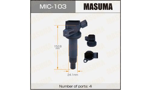 Катушка зажигания Masuma (1ZZFE / ZZT24# / ZZE124 / ZCA2#), арт. MIC-103