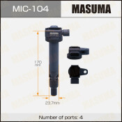 Катушка зажигания Masuma (3RZFE), арт. MIC-104 Катушка зажигания Masuma (3RZFE), арт. MIC-104