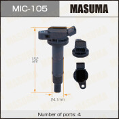 Катушка зажигания Masuma (2AZFE / ACV3# / ACV4#), арт. MIC-105 Катушка зажигания Masuma (2AZFE / ACV3# / ACV4#), арт. MIC-105