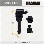Катушка зажигания Masuma (4ZZFE), арт. MIC-110 Катушка зажигания Masuma (4ZZFE), арт. MIC-110