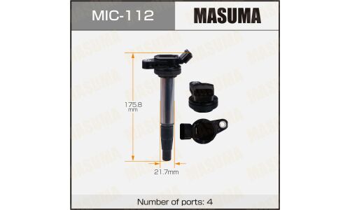 Катушка зажигания Masuma (1ZRFE / 2ZRFE / NZE14# / ZRE14# / NZE15# / NCP11#), арт. MIC-112