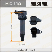 Катушка зажигания Masuma, для Toyota Rush (3SZVE), арт. MIC-118 Катушка зажигания Masuma, для Toyota Rush (3SZVE), арт. MIC-118