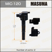 Катушка зажигания Masuma, для Toyota Land Cruiser Prado / 4Runner (5VZFE), арт. MIC-120 Катушка зажигания Masuma, для Toyota Land Cruiser Prado / 4Runner (5VZFE), арт. MIC-120