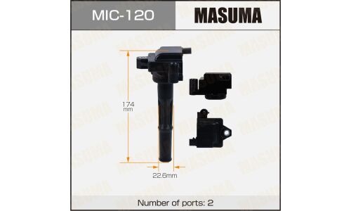 Катушка зажигания Masuma, для Toyota Land Cruiser Prado / 4Runner (5VZFE), арт. MIC-120