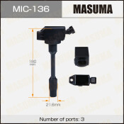 Катушка зажигания Masuma, для Toyota RAV4 / C-HR (M20AFXS / A25A-FXS), арт. MIC-136