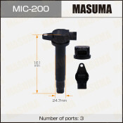 Катушка зажигания Masuma (QG13DE / QG15DE), арт. MIC-200 Катушка зажигания Masuma (QG13DE / QG15DE), арт. MIC-200