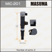 Катушка зажигания Masuma (B15 / Y11 / G10), арт. MIC-201 Катушка зажигания Masuma (B15 / Y11 / G10), арт. MIC-201