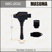 Катушка зажигания Masuma, для Nissan X-Trail, арт. MIC-202 Катушка зажигания Masuma, для Nissan X-Trail, арт. MIC-202