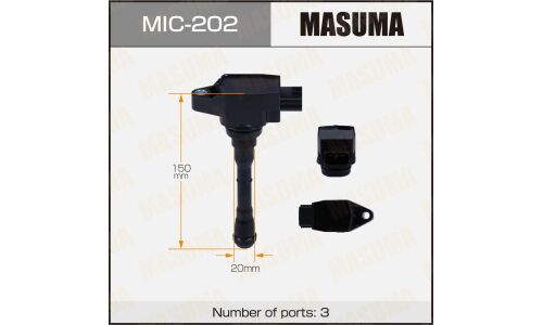 Катушка зажигания Masuma, для Nissan X-Trail, арт. MIC-202