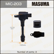Катушка зажигания Masuma, арт. MIC-203 Катушка зажигания Masuma, арт. MIC-203