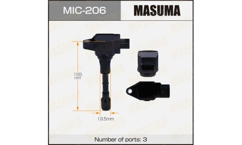 Катушка зажигания Masuma, для Nissana Murano, арт. MIC-206
