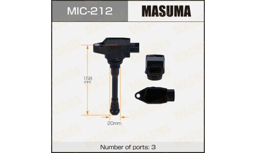 Катушка зажигания Masuma, для Infiniti QX60 Hybrid, Nissan Pathfinder (QR25DER), арт. MIC-212