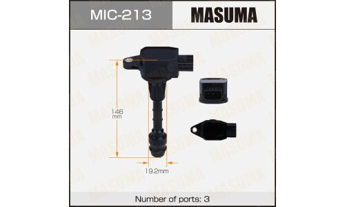 Катушка зажигания Masuma, для Nissan Micra / March (CR12DE / CR14DE), арт. MIC-213