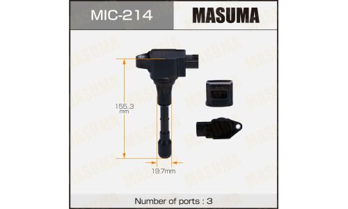 Катушка зажигания Masuma, для Infiniti QX70 / G37, Nissan Skyline (VQ37VHR / VK50VE), арт. MIC-214