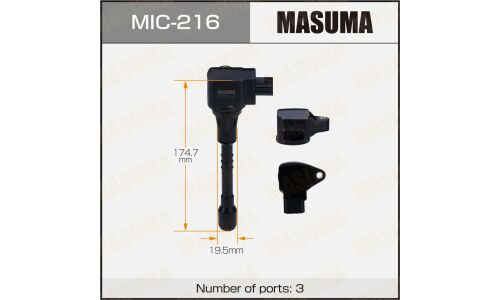 Катушка зажигания Masuma, для Infiniti QX56 / QX80, арт. MIC-216