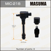 Катушка зажигания Masuma, для Nissan Sentra (QG18DE), арт. MIC-218 Катушка зажигания Masuma, для Nissan Sentra (QG18DE), арт. MIC-218