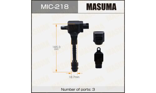 Катушка зажигания Masuma, для Nissan Sentra (QG18DE), арт. MIC-218