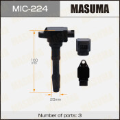 Катушка зажигания Masuma, для Nissan Terrano, Renault Duster (H4M / H5FT / HRA2DDT), арт. MIC-224 Катушка зажигания Masuma, для Nissan Terrano, Renault Duster (H4M / H5FT / HRA2DDT), арт. MIC-224