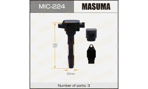 Катушка зажигания Masuma, для Nissan Terrano, Renault Duster (H4M / H5FT / HRA2DDT), арт. MIC-224