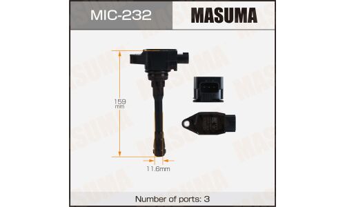 Катушка зажигания MASUMA, NISSAN NOTE / HR12DDR