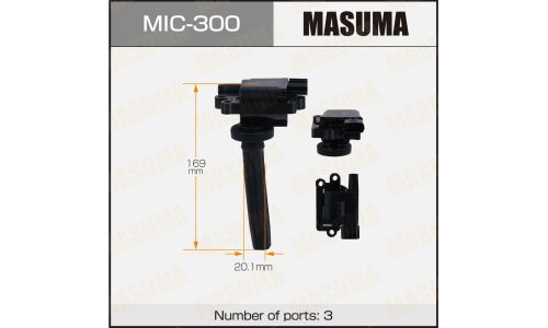 Катушка зажигания Masuma, для Mitsubishi Colt / Lancer / Pajero IO / Airtrek / FTO, арт. MIC-300