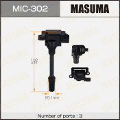 Катушка зажигания Masuma, арт. MIC-302