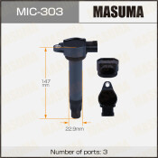 Катушка зажигания Masuma, для Mitsubishi ASX / Pajero, арт. MIC-303 Катушка зажигания Masuma, для Mitsubishi ASX / Pajero, арт. MIC-303