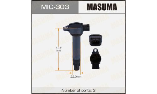 Катушка зажигания Masuma, для Mitsubishi ASX / Pajero, арт. MIC-303