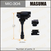 Катушка зажигания Masuma, для Mitsubishi Pajero IO / Airtrek, арт. MIC-304 Катушка зажигания Masuma, для Mitsubishi Pajero IO / Airtrek, арт. MIC-304