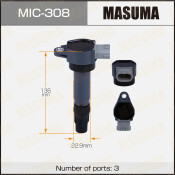 Катушка зажигания Masuma, для Mitsubishi Lancer (CY2A), арт. MIC-308 Катушка зажигания Masuma, для Mitsubishi Lancer (CY2A), арт. MIC-308