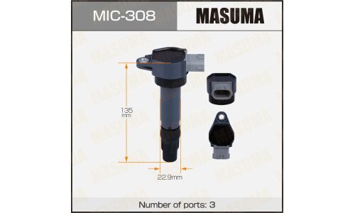 Катушка зажигания Masuma, для Mitsubishi Lancer (CY2A), арт. MIC-308