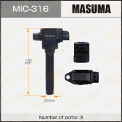 Катушка зажигания Masuma, для Mitsubishi Mirage (3A90 / 3A92), арт. MIC-316