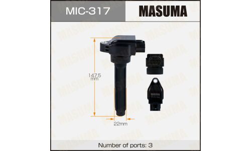 Катушка зажигания Masuma, для Mitsubishi Eclipse Cross (4B40), арт. MIC-317