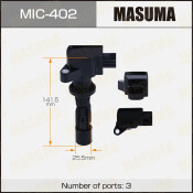 Катушка зажигания Masuma, для Mazda 3 / 6, арт. MIC-402 Катушка зажигания Masuma, для Mazda 3 / 6, арт. MIC-402