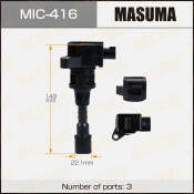 Катушка зажигания Masuma, для Mazda 5 / 6 (L8-DE), арт. MIC-416