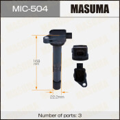 Катушка зажигания Masuma (K24A), арт. MIC-504 Катушка зажигания Masuma (K24A), арт. MIC-504