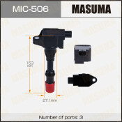 Катушка зажигания Masuma (L15A), арт. MIC-506 Катушка зажигания Masuma (L15A), арт. MIC-506
