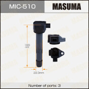 Катушка зажигания Masuma, для Honda Accord / CR-V (K24Z / K24W), арт. MIC-510 Катушка зажигания Masuma, для Honda Accord / CR-V (K24Z / K24W), арт. MIC-510