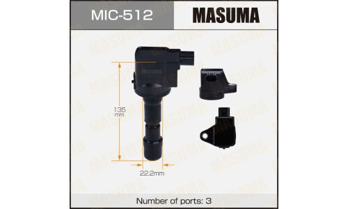 Катушка зажигания Masuma, для Honda Fit, арт. MIC-512