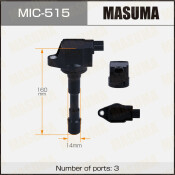 Катушка зажигания Masuma, для Honda Fit Shuttle Hybrid / Freed Hybrid, арт. MIC-515 Катушка зажигания Masuma, для Honda Fit Shuttle Hybrid / Freed Hybrid, арт. MIC-515