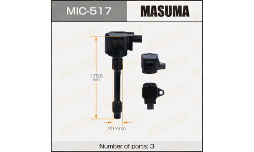 Катушка зажигания Masuma, для Honda Vezel / Fit Hybrid (L15B / LEB), арт. MIC-517