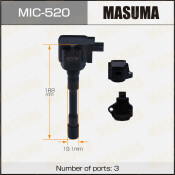 Катушка зажигания Masuma, для Honda Accord Hybrid (LFA), арт. MIC-520 Катушка зажигания Masuma, для Honda Accord Hybrid (LFA), арт. MIC-520