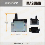 Катушка зажигания Masuma, для Honda Accord / Civic (D15Z1 / F18A3 / F20A4), арт. MIC-522 Катушка зажигания Masuma, для Honda Accord / Civic (D15Z1 / F18A3 / F20A4), арт. MIC-522