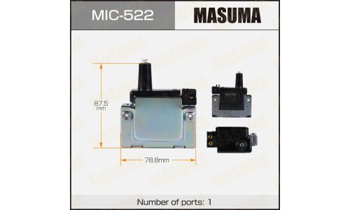 Катушка зажигания Masuma, для Honda Accord / Civic (D15Z1 / F18A3 / F20A4), арт. MIC-522