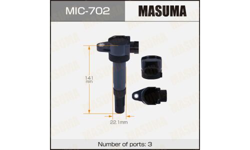 Катушка зажигания Masuma, для Suzuki SX4 (M16A), арт. MIC-702