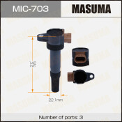 Катушка зажигания Masuma, для Suzuki SX4 / Grand Vitara, арт. MIC-703 Катушка зажигания Masuma, для Suzuki SX4 / Grand Vitara, арт. MIC-703