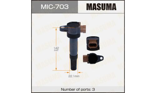 Катушка зажигания Masuma, для Suzuki SX4 / Grand Vitara, арт. MIC-703