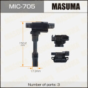 Катушка зажигания Masuma, для Suzuki Jimny (M13A), арт. MIC-705 Катушка зажигания Masuma, для Suzuki Jimny (M13A), арт. MIC-705